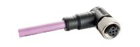 msas-05bffm-sr8j05 Amphenol Industrial Female 5 way M12 to Wire Lead Actuator/Sensor Cable, 5 m