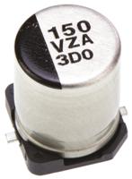 eehza1v151p Panasonic 150μF Surface Mount Polymer Capacitor, 35V dc