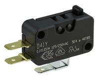 d449-r1aa-g2 ZF Button Micro Switch, Quick Connect Terminal, 10 A @ 125/250 V ac, 6 A @ 30 V dc, SP-CO, IP50