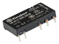 345170050019 Finder PCB Mount Power Relay, 5V dc Coil, 6A Switching Current, SPDT