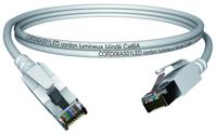 cord6as03led CAEMMC, 3m Cat6a, Grey RJ45 to Male RJ45 Male, S/FTP Shielded, Terminated LSZH Sheath