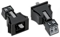 890-702 WAGO 890 Series Lighting Connector, 2-Pole, Female, 2-Way, Snap-In, 16A