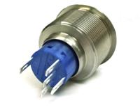 175-8349 RS PRO Illuminated Push Button Switch, Momentary, Panel Mount, 25.2mm Cutout, SPDT, Green LED, 250V ac, IP67