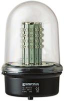 28041068 Werma Red Steady Beacon, 230 V ac, Base Mount, LED Bulb, IP65