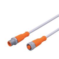 evw023 ifm electronic Male 1 way M12 to Female 1 way M12 Sensor Actuator Cable, 0.5 m