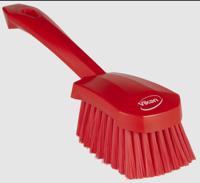 41984 Vikan Red Hand Brush for Brushing Dry, Fine Particles, Floors with brush included