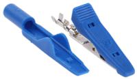 930318102 Hirschmann Test & Measurement Crocodile Clip, Brass, Bronze Contact, 8A, Blue