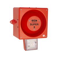245383 Clifford & Snell YL80 Hi Vis Series Clear Sounder Beacon, 48 V dc, IP66, Wall or Bulkhead, 120dB at 1 Metre