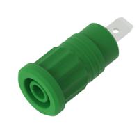 3294-v Electro PJP Green Female Banana Socket, 4 mm Connector, Press Fit Termination, 36A, 1kV, Nickel Plating