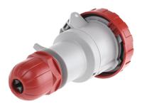 3181646 Scame IP66, IP67 Red Cable Mount 3P + E Industrial Power Socket, Rated At 16A, 415 V