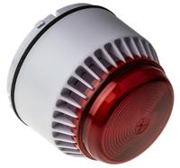 640033full-0044x Eaton Red Sounder Beacon, 18 → 28 V dc, IP58, IP65, Wall Mount, 101dB at 1 Metre