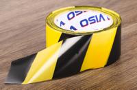 503-708 RS PRO Black/Yellow High-Density Polyethylene 100m Barrier Tape, 0.02mm Thickness