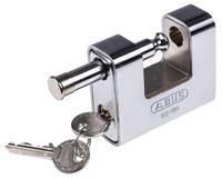 xr0092-80 ABUS Key Weatherproof Brass, Steel Padlock, 12mm Shackle, 77mm Body