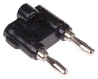 bu-00247-0 Mueller Electric Black Male Banana Plug, 15A, Nickel Plating
