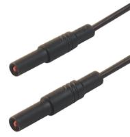 934070100 Hirschmann Test & Measurement, 16A, 1000V ac/dc, Black, 250mm Lead Length