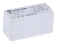 416190120010 Finder PCB Mount Power Relay, 12V dc Coil, 16A Switching Current, SPDT