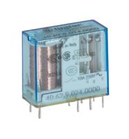 406290240000 Finder PCB Mount Relay, 24V dc Coil, 10A Switching Current, DPDT