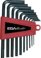 61500 Ega-Master 10 piece L Shape Metric Hex Key Set, 1.5 mm, 2.5 mm, 2 mm, 3 mm, 4 mm, 5.5 mm, 5 mm, 6 mm, 8 mm, 10 mm