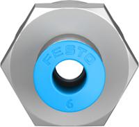 qsf-38-6-b Festo QS Series Straight Threaded Adaptor, G 3/8 Female to Push In 6 mm, Threaded-to-Tube Connection Style, 190652