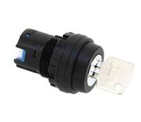 hw1k-33d Idec HW 3-position Key Switch Head, Spring Return, 22mm Cutout