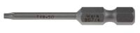 05060131001 Wera Torx Screwdriver Bit, TX 8 Tip, 1/4 in Drive, Hexagon Drive, 50 mm Overall