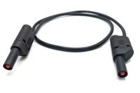 22421-25m-0 Mueller Electric Test Leads, 32A, 600(CATIII) V, 1000(CATII) V, Black, 0.25m Lead Length