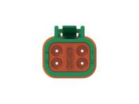 dt06-4s-tn03 TE Connectivity, DT06-4S Automotive Connector Socket Green Cable 4 Way, Cable Termination DT06-4S-TN03