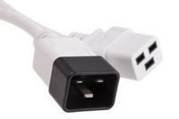 137-3374 RS PRO Straight IEC C19 Socket to Straight IEC C20 Plug Power Cord, 1.5m