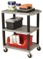 444-2391 RS PRO 3 Shelf PE Trolley, 610 x 460mm, 150kg Load