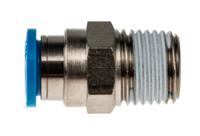 qs-14-8 Festo QS Series Straight Threaded Adaptor, R 1/4 Male to Push In 8 mm, Threaded-to-Tube Connection Style, 153005