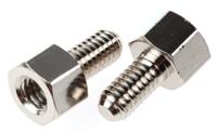 htsb-m4-05-7-2 Essentra Standoff, M4 Thread, 5mm Body, Brass, Male/Female