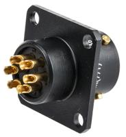 62lc-12e10-06sn771 Amphenol Limited, 62LC, Copper 6 Way Panel Mount MIL Spec Circular Connector, Socket Contacts,Shell Size 10, Bayonet