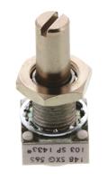 14810f0gjsx10103ka Vishay 148 10kΩ Rotary Potentiometer 1-Gang, Panel Mount (Through Hole), 14810F0GJSX10103KA