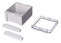 96023235-b-141309-pc-v0-g-7035 Bopla Bocube Series Light Grey Polycarbonate V0 Enclosure, IP66, IP68, IK07, Transparent Lid, 151 x 125 x 90mm