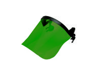 s591-9034139 Centurion Safety Green Flip Up Acetate Visor with Face Guard , Resistant To Chemical Splashes