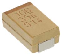 t491d106m035at KEMET 10μF MnO2 Tantalum Capacitor 35V dc, T491 Series
