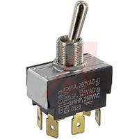 2gl51-73 Carling Technologies Toggle Switch, Panel Mount, On-On, DPDT, Tab Terminal, 250V ac