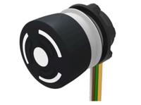 84-63400040 EAO 84-6340 Series Maintained Illuminated Emergency Stop Push Button, Panel Mount, 22.3mm Cutout, DPST, IP65, IP66, IP67