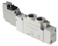 sy7120-5yo-02f-q SMC 5/2 Pneumatic Solenoid Valve - Solenoid/Pilot G 1/4 SY7000 Series 24V dc