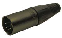 208-0616 RS PRO Cable Mount XLR Connector, Male, 5 Way, Silver Plating