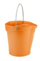 56887 6L Plastic Orange Bucket With Handle