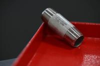 499-3243 RS PRO Stainless Steel Pipe Fitting, Straight Circular Barrel Nipple, Male R 1/2in x Male R 1/2in