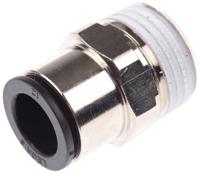 3175-12-21 Legris LF3000 Series Straight Threaded Adaptor, R 1/2 Male to Push In 12 mm, Threaded-to-Tube Connection Style