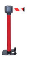 217-5271 RS PRO Red & White Steel Retractable Barrier, 10m, Red, White Tape