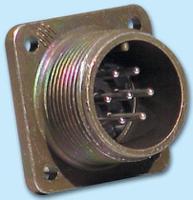 it3102a14s-7s Glenair, Copper Alloy 3 Way Box Mount MIL Spec Circular Connector Receptacle, Socket Contacts,Shell Size 14S,