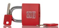 195-8252 RS PRO Key Brass Padlock, Keyed Alike, 6mm Shackle, 40mm Body