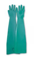 073310191a Honeywell Safety Camatril Green Cotton Flock Nitrile Work Gloves, Size 10
