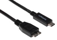 usb31cub50cm StarTech.com USB 3.1, Male USB C to Male Micro USB B, 10Gbps, 500mm