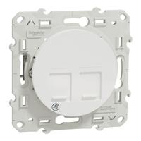 s505486 Schneider Electric White, 2 Way, 1 Gang, Odace