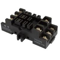 000-825-85-00 ATC  8 Pin DIN Rail Relay Socket, for use with 405C, 409B